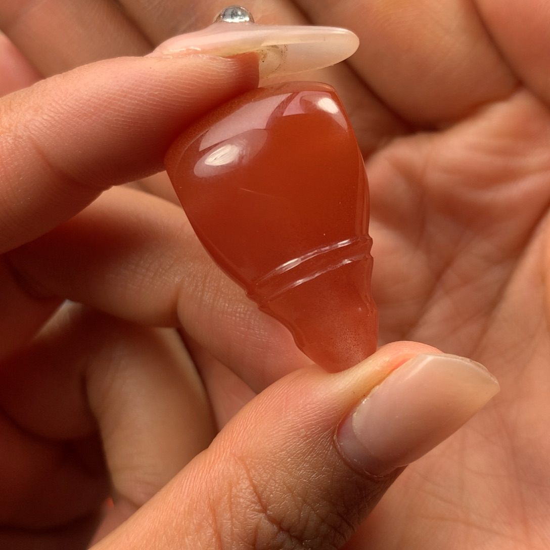 南红玛瑙三通未镶嵌