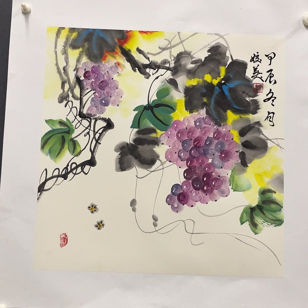 国画绘画作品娇美老师66666