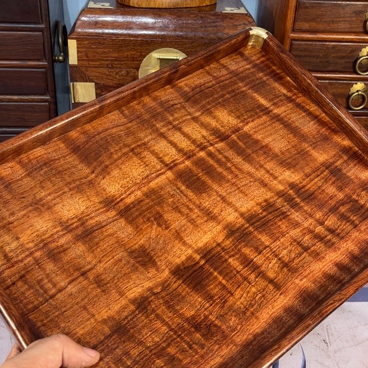 木缅甸花梨超大托盘