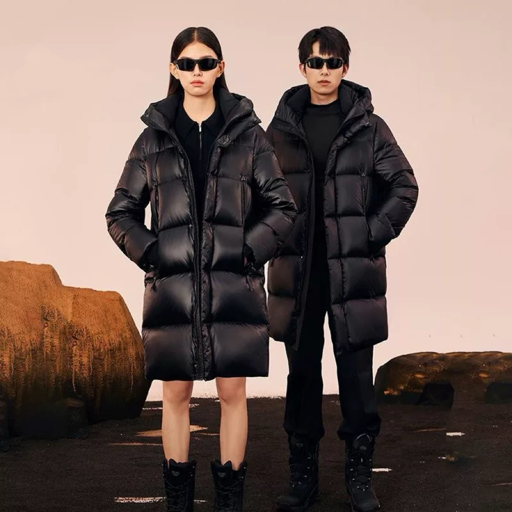 【中长款】只卖真羽绒现货+运费险男女同款奢品定制羽绒服HJZCK