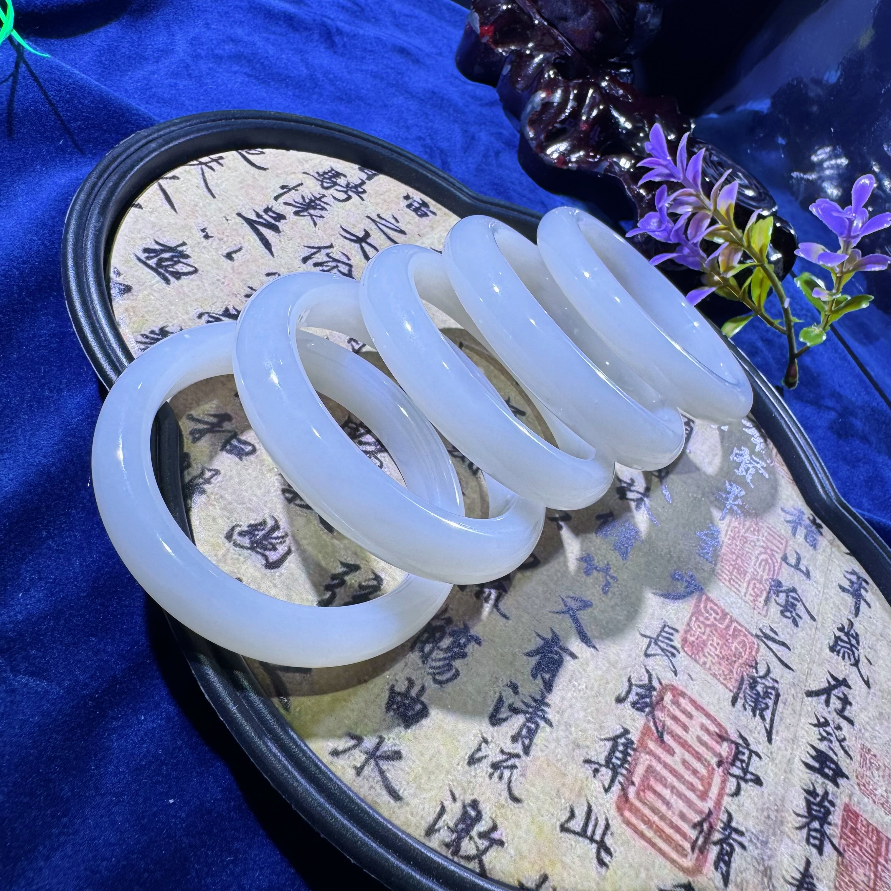 天然和田玉手镯-多样性发一（棉）-HTY252-不退不换