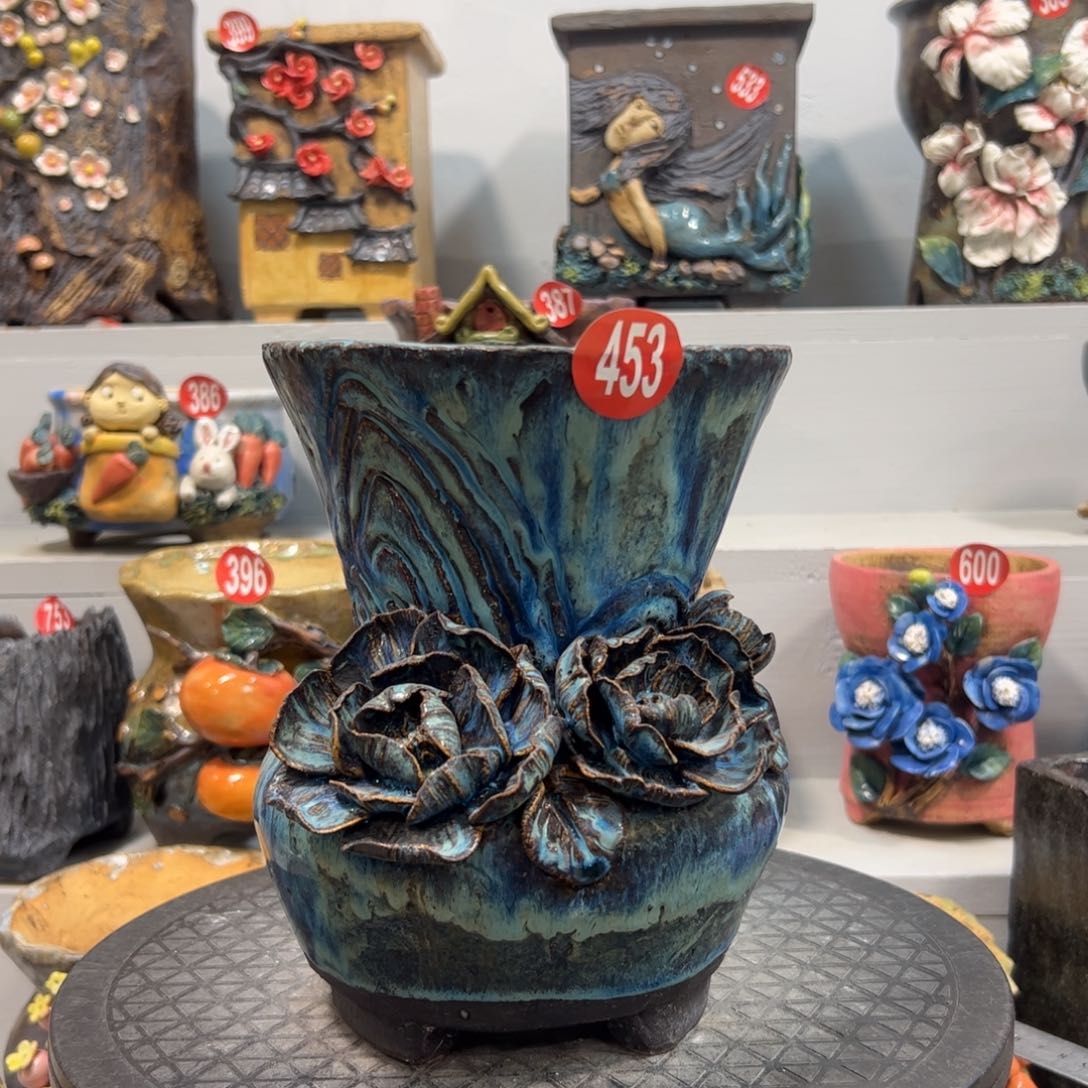 453 号陶然花器手工花盆