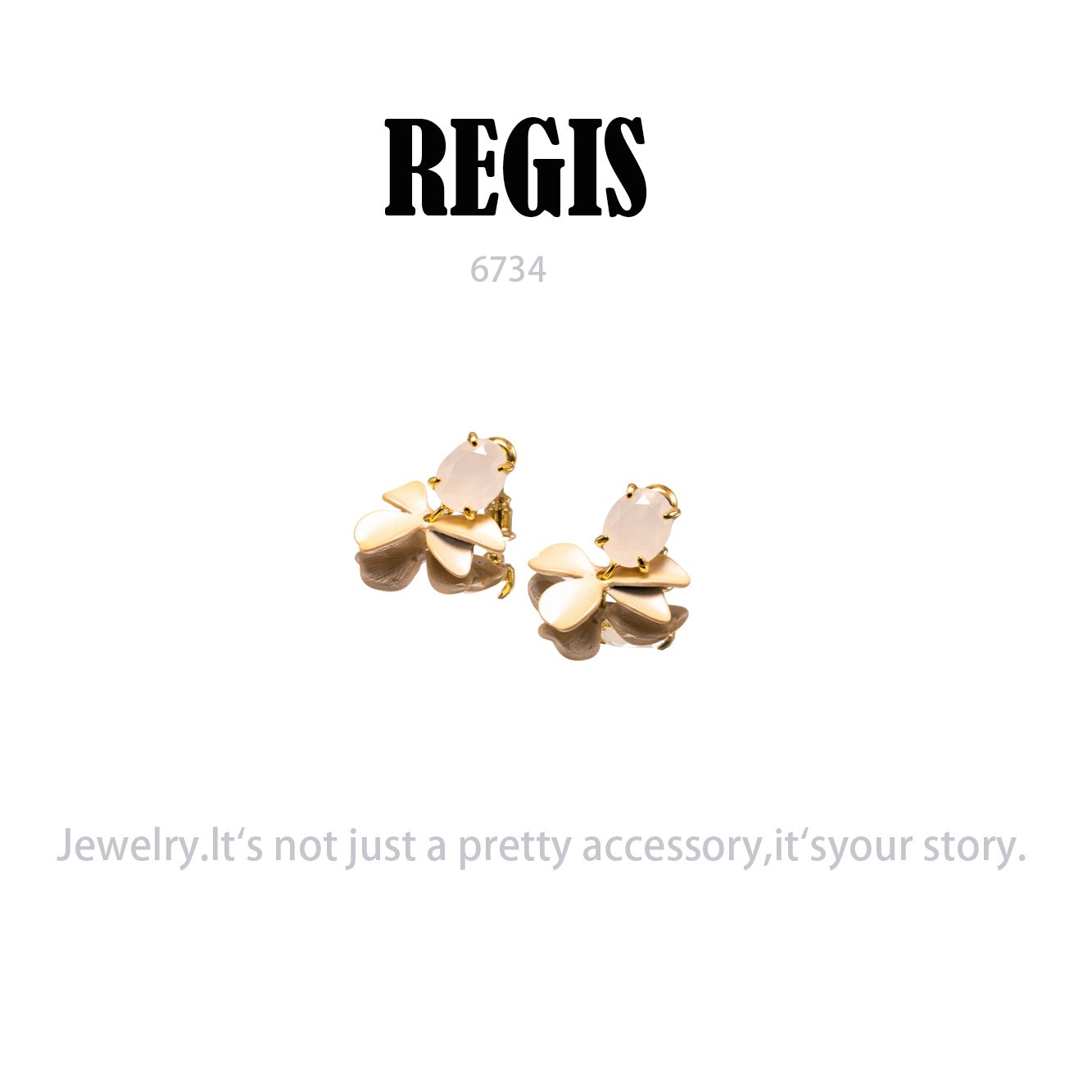 镀K金 REGIS  耳饰~6734