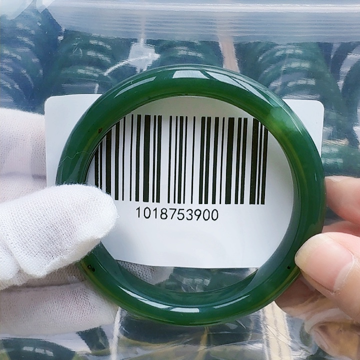 和田玉（碧玉）手镯未镶嵌千***A58