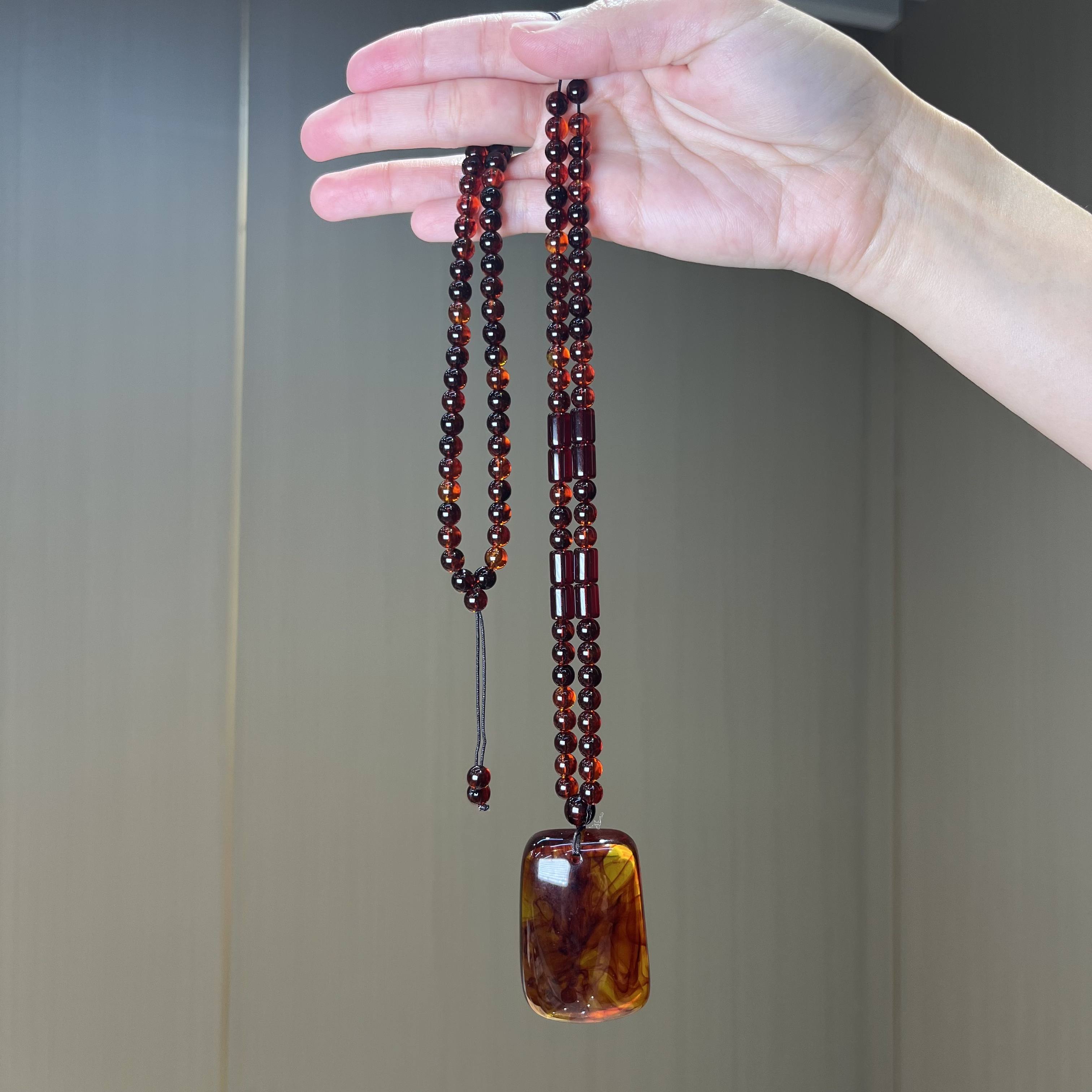 非金属树脂项链 七贤斋文玩手串多圈【无礼盒】@@YS1731