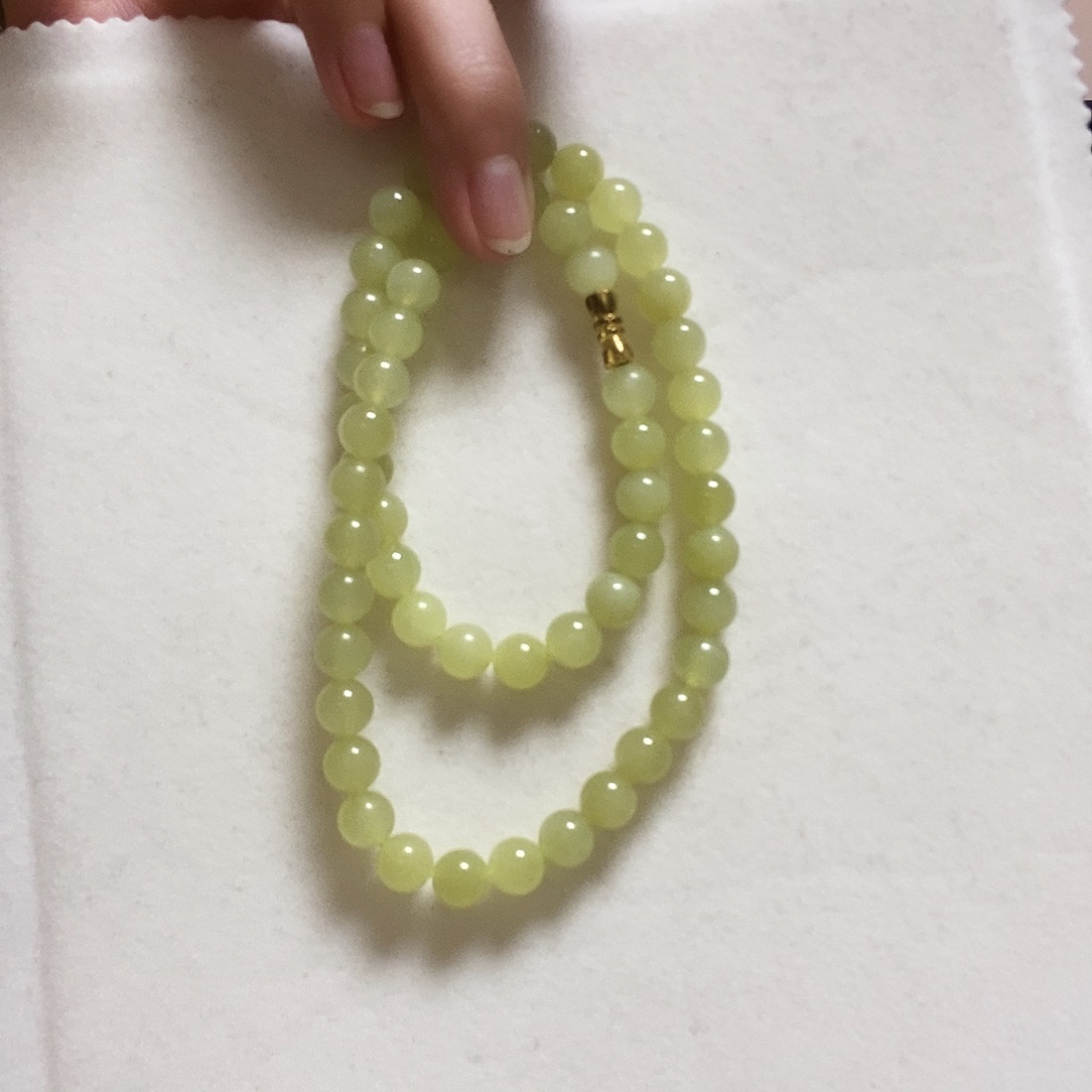 和田玉颈饰合金简单