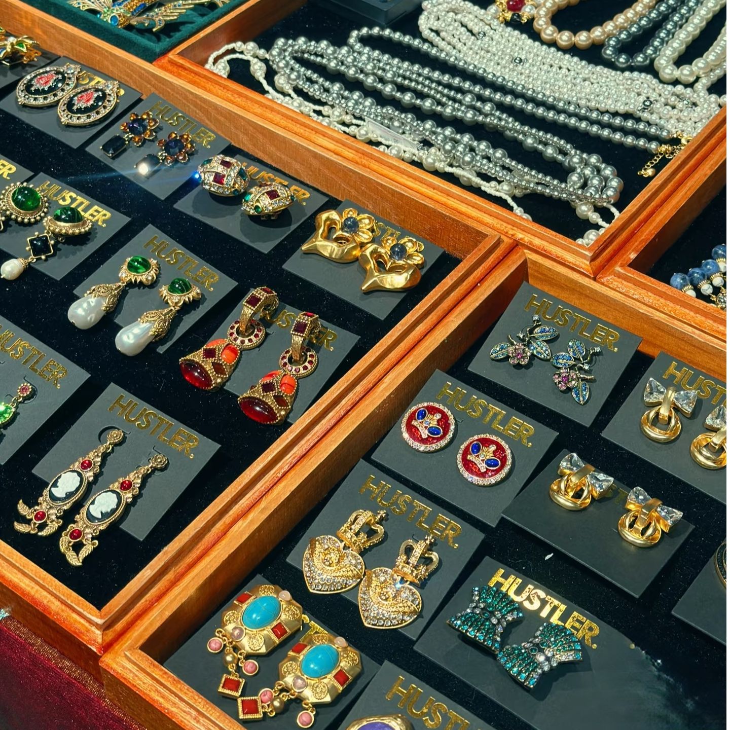 铜合金耳饰 【200-400】国风复古宫廷复古风素款女欧美耳钉【Y】古法