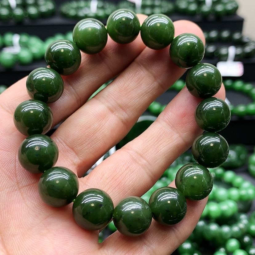 【闪购商品】和田玉（碧玉）手链未镶嵌时**转