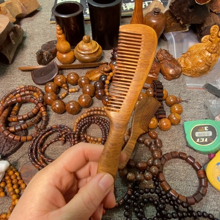 华***c香榧木黄花梨木梳