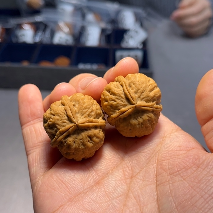 文玩核桃把件三棱561