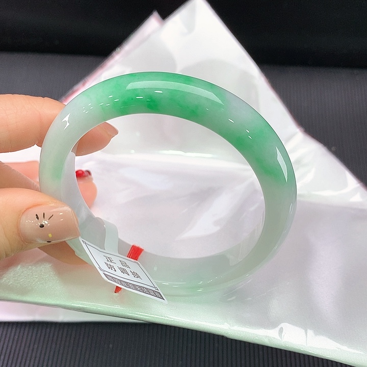 未镶嵌手镯翡翠正圈57