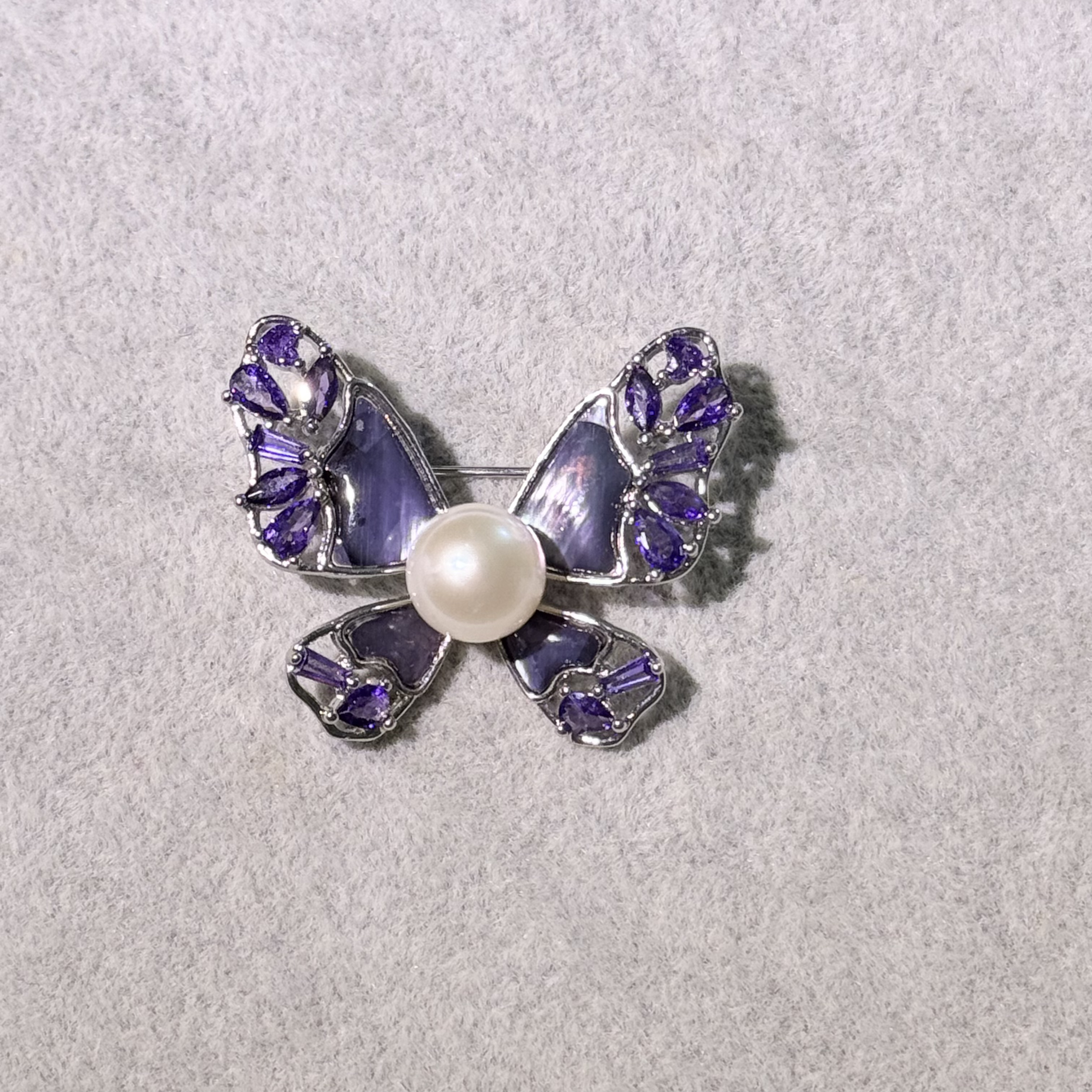 天然淡水珍珠高端胸针A341