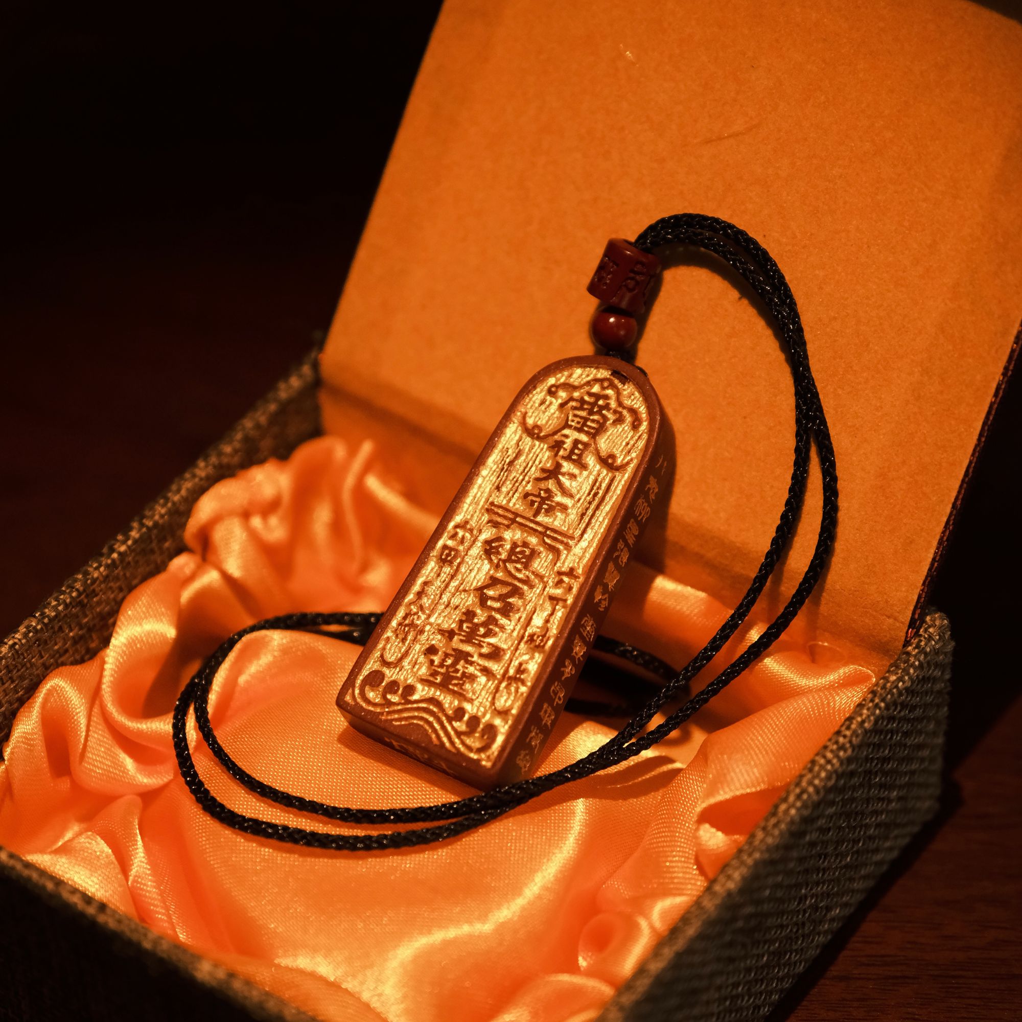 非金属珐琅金伦正宗五雷号令吊坠新中式吊坠挂件~观内发货