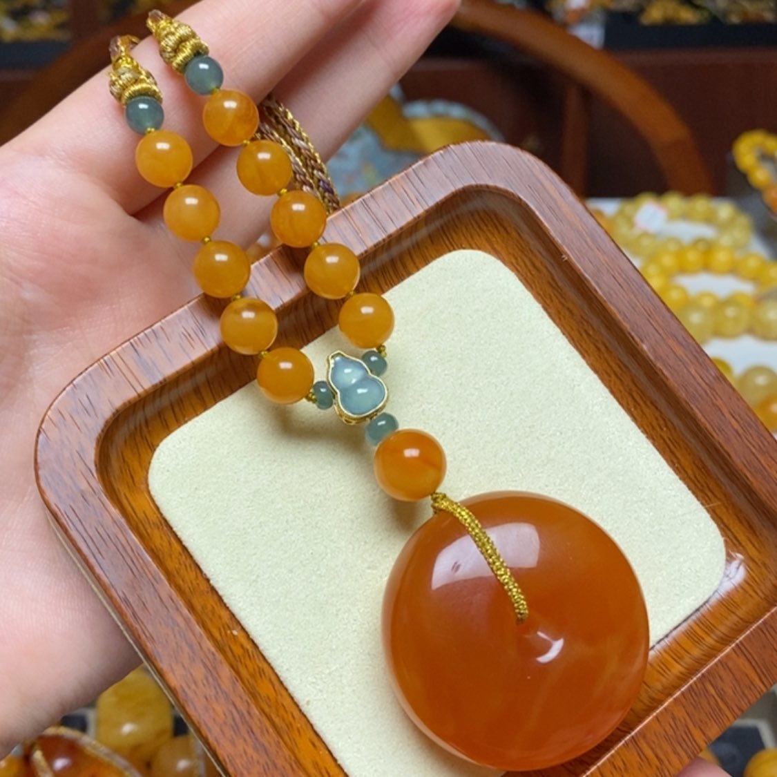 【闪购商品】蜜蜡颈饰未镶嵌项链