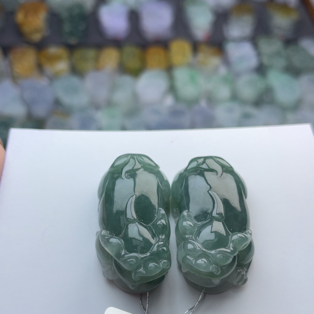翡翠颈饰未镶嵌貔貅