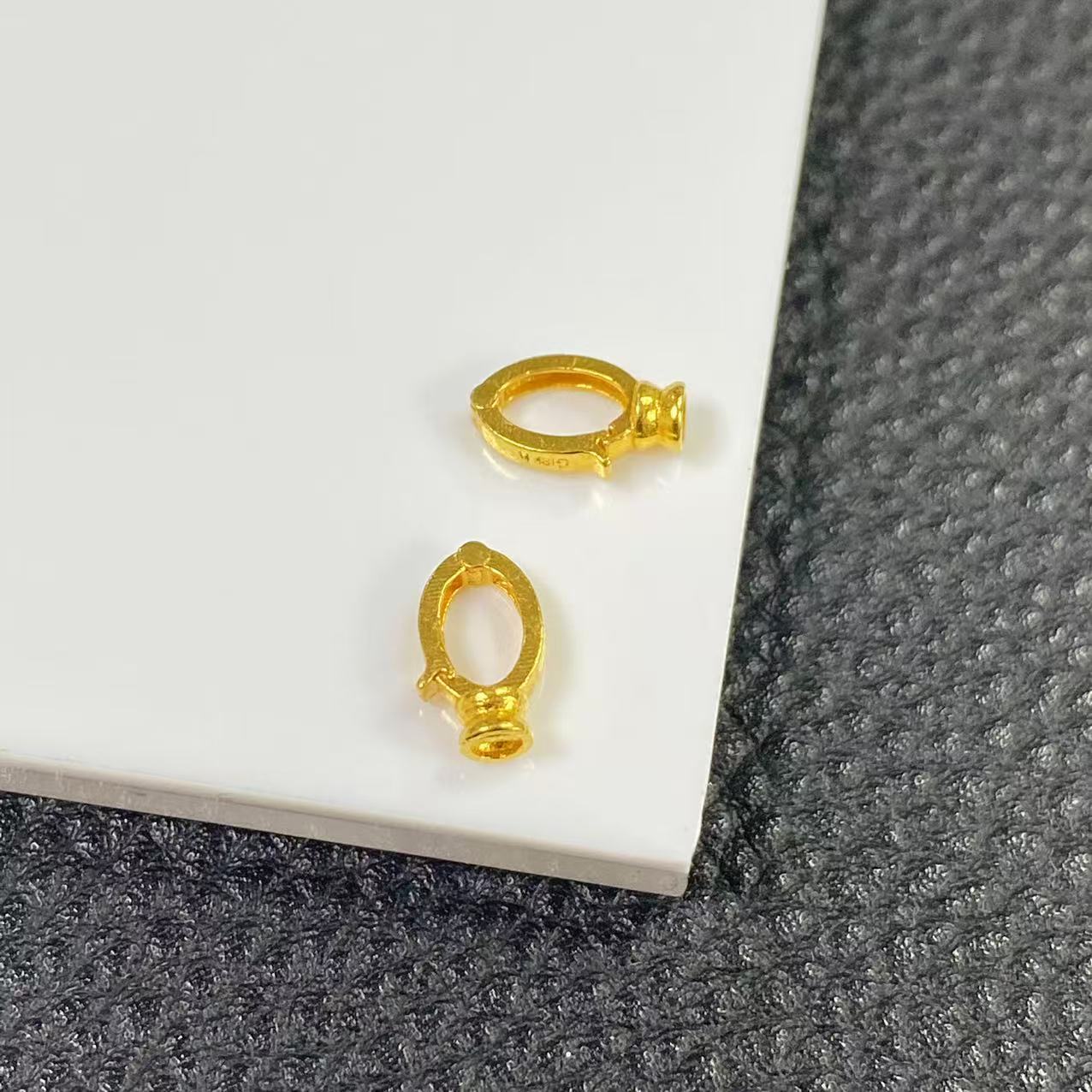 「戴琴珠宝」YZ4722-18K金扣头配件-HH(多样性发其一)