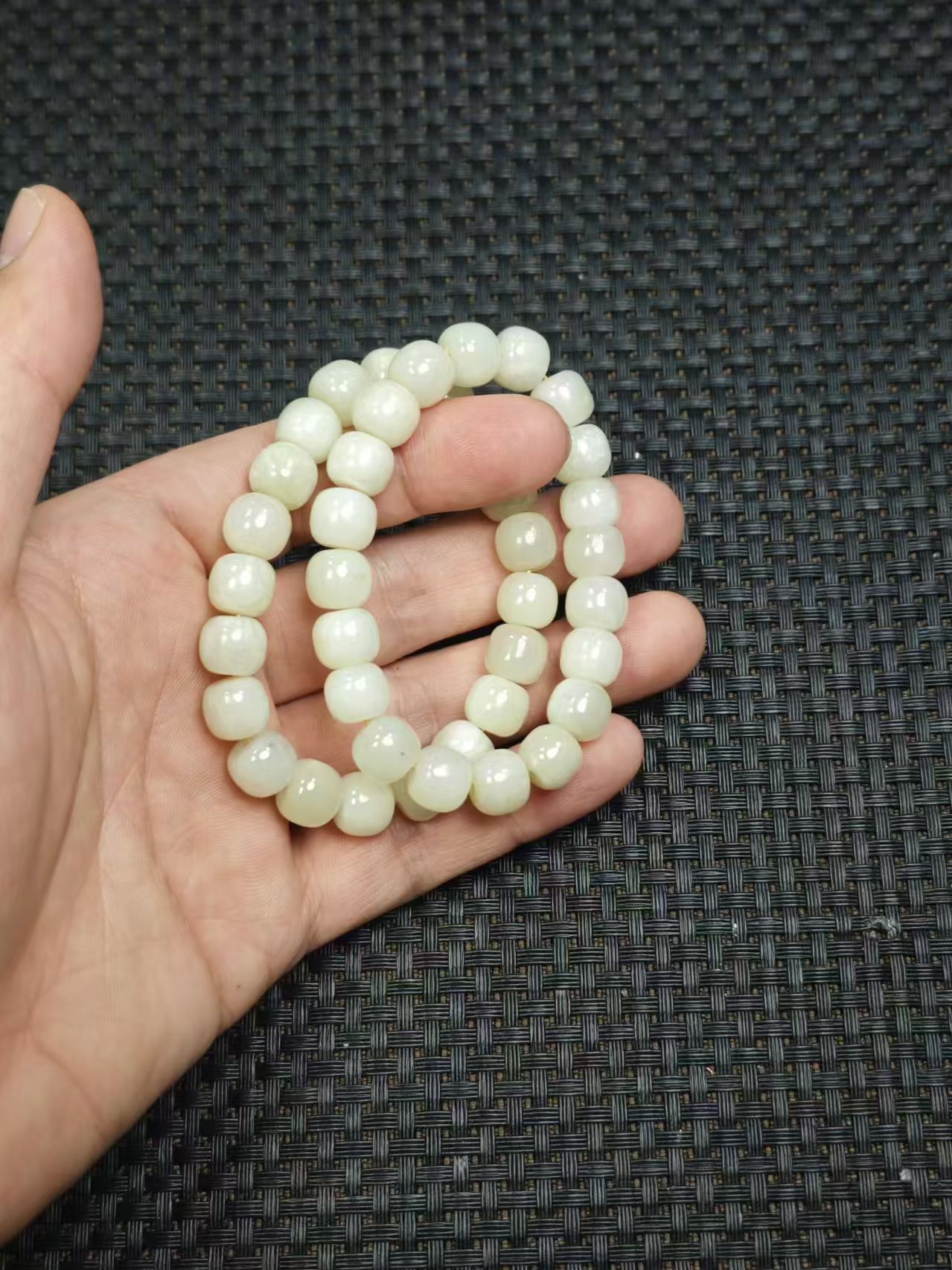 天然和田玉老料老型卡10手串2.17清货1多样性拍一发一