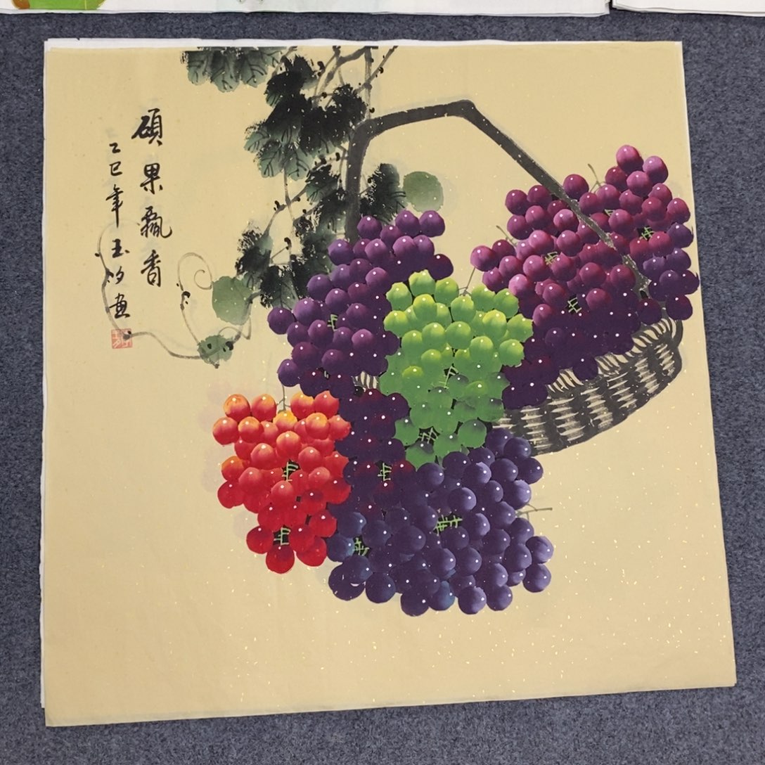 国画尺寸68✖️68斗方手绘画
