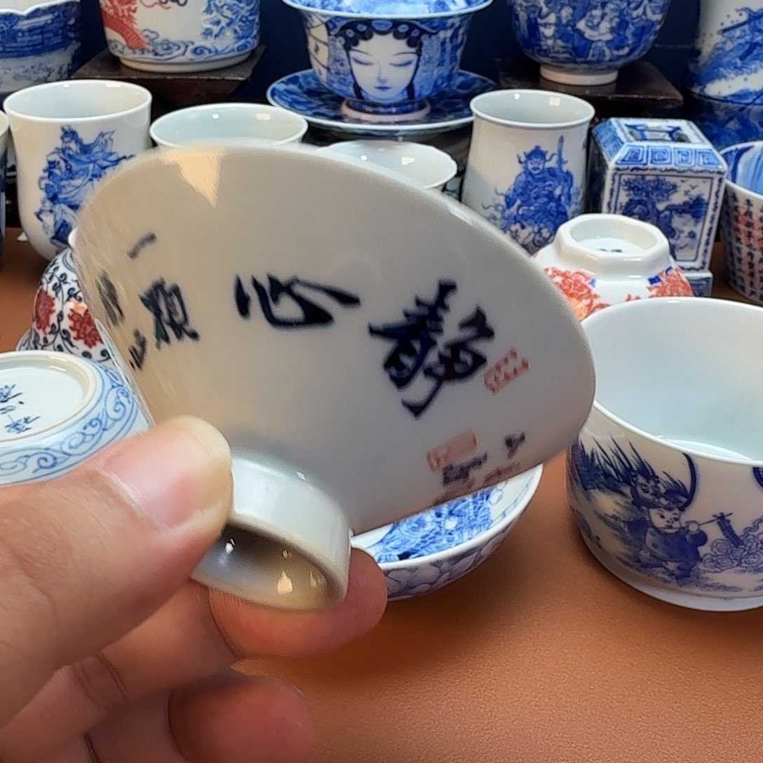 杯子景德镇全手工手绘陶瓷