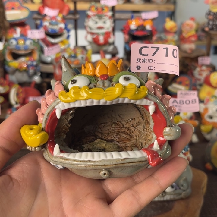 泥塑纯手工茶宠摆件