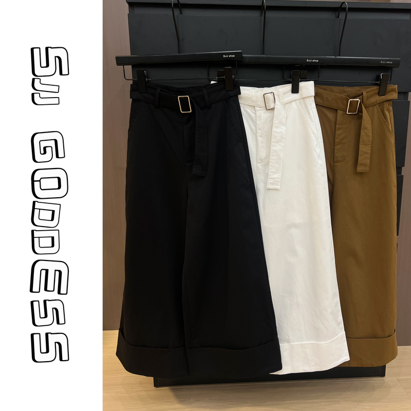 【娇娇私服定制】新款上新休闲腰带阔腿裤（裤长85）60103#