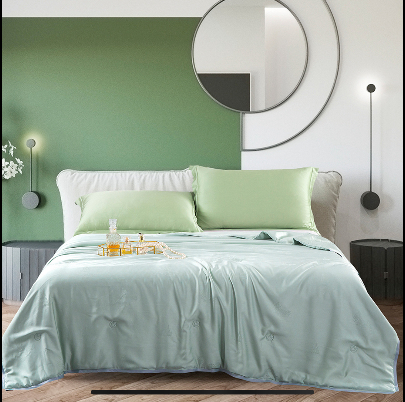 凉感透气大众夏季机洗冰丝夏被空调被单被子四季通用