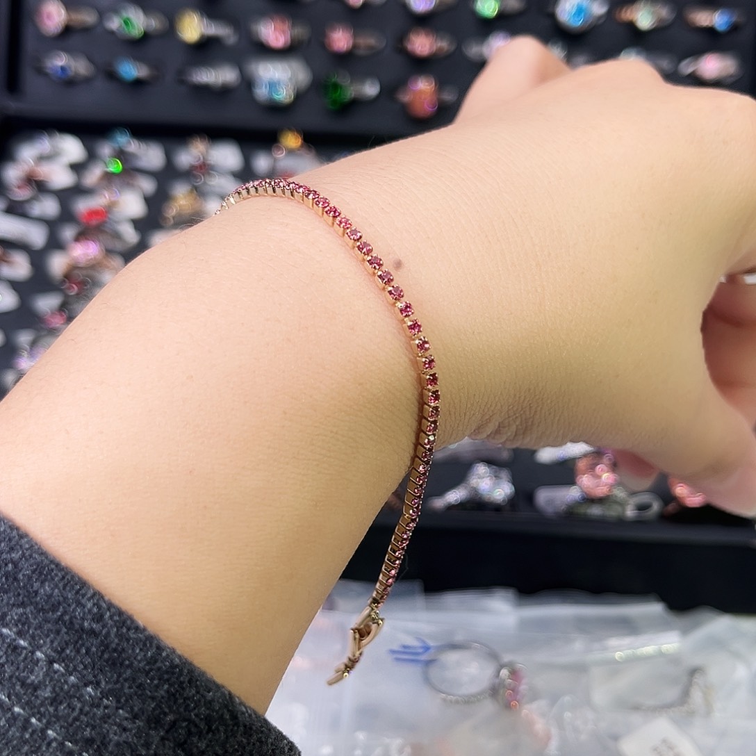 莫桑石非金属满钻手链