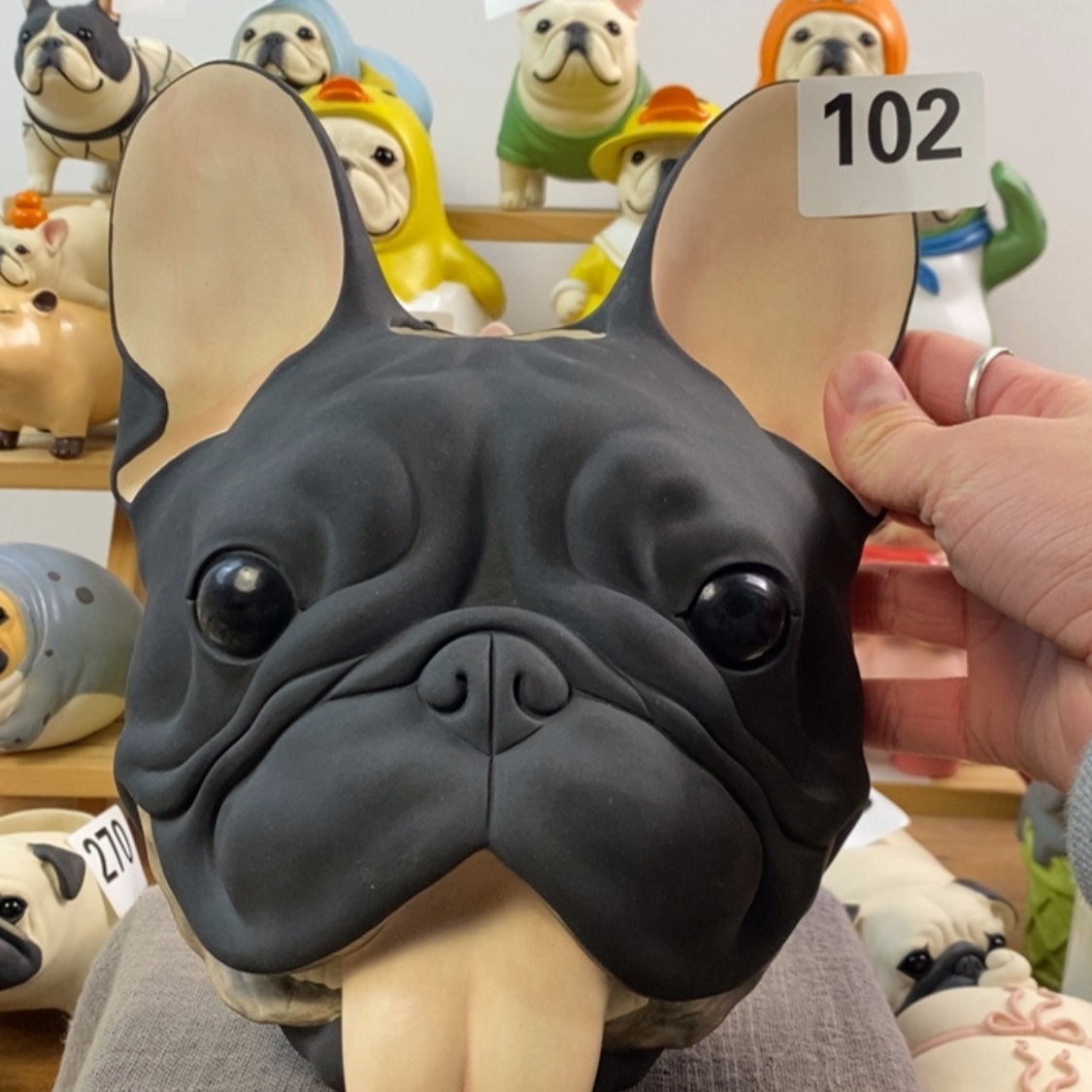 【闪购商品】102黑牛花器陶瓷周边