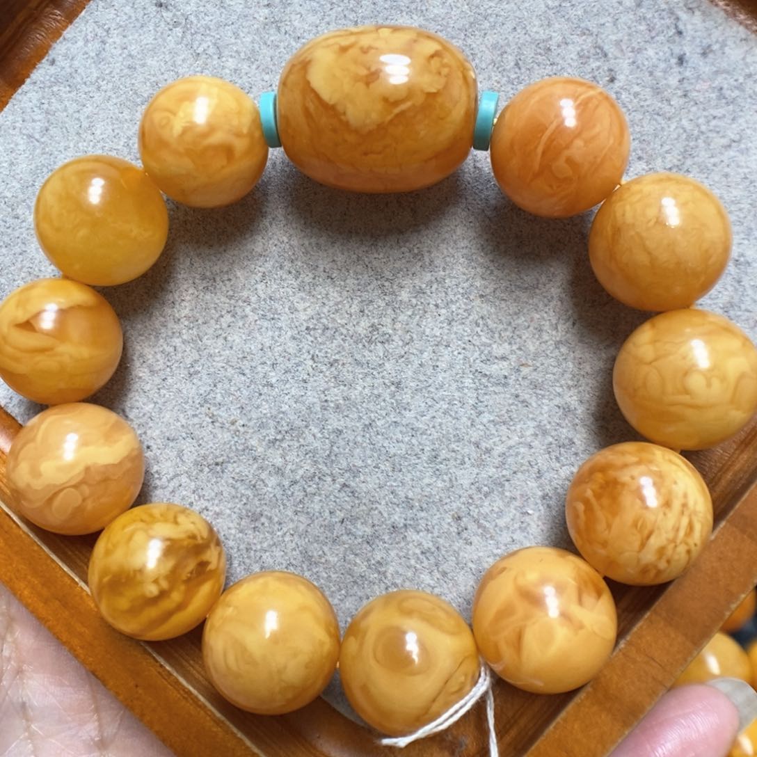 蜜蜡手串未镶嵌蜜蜡