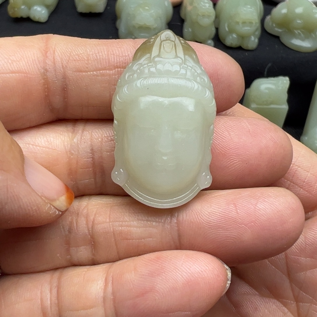 和田玉（糖玉）未镶嵌吊坠(不含链)