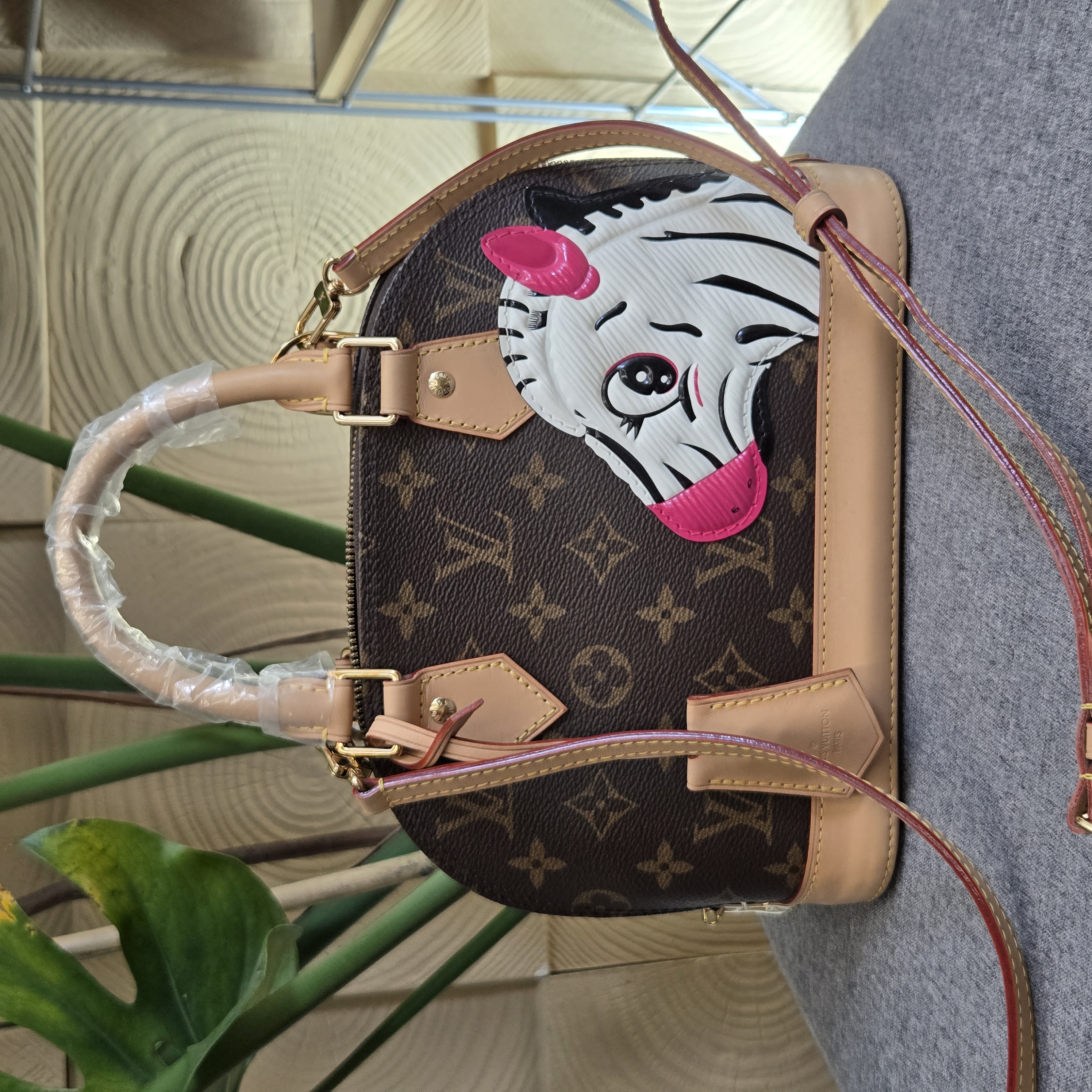 95新 LouisVuitton/路易威登 达达/老花小驴贝壳斜挎包