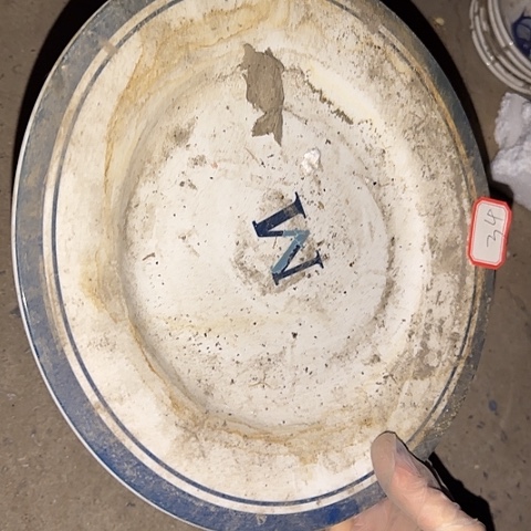 瓷片国营厂库存微瑕26厘米34