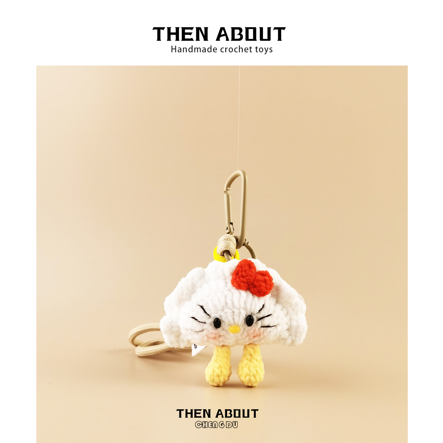 thenabout 可爱Kitty饺子凯迪猫包包挂件挂饰背包书包挂件礼物