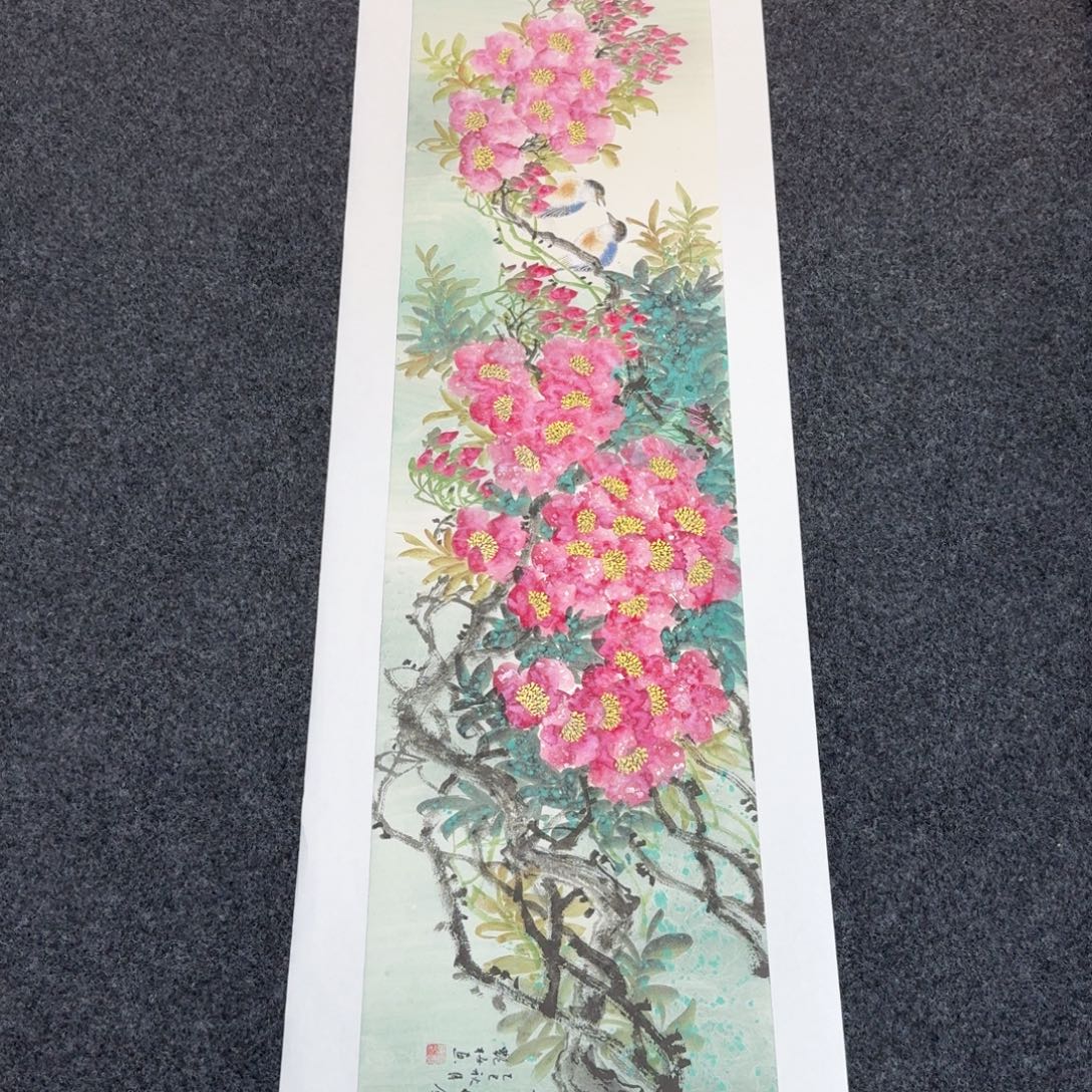 国画国画作品山水花鸟纯手绘