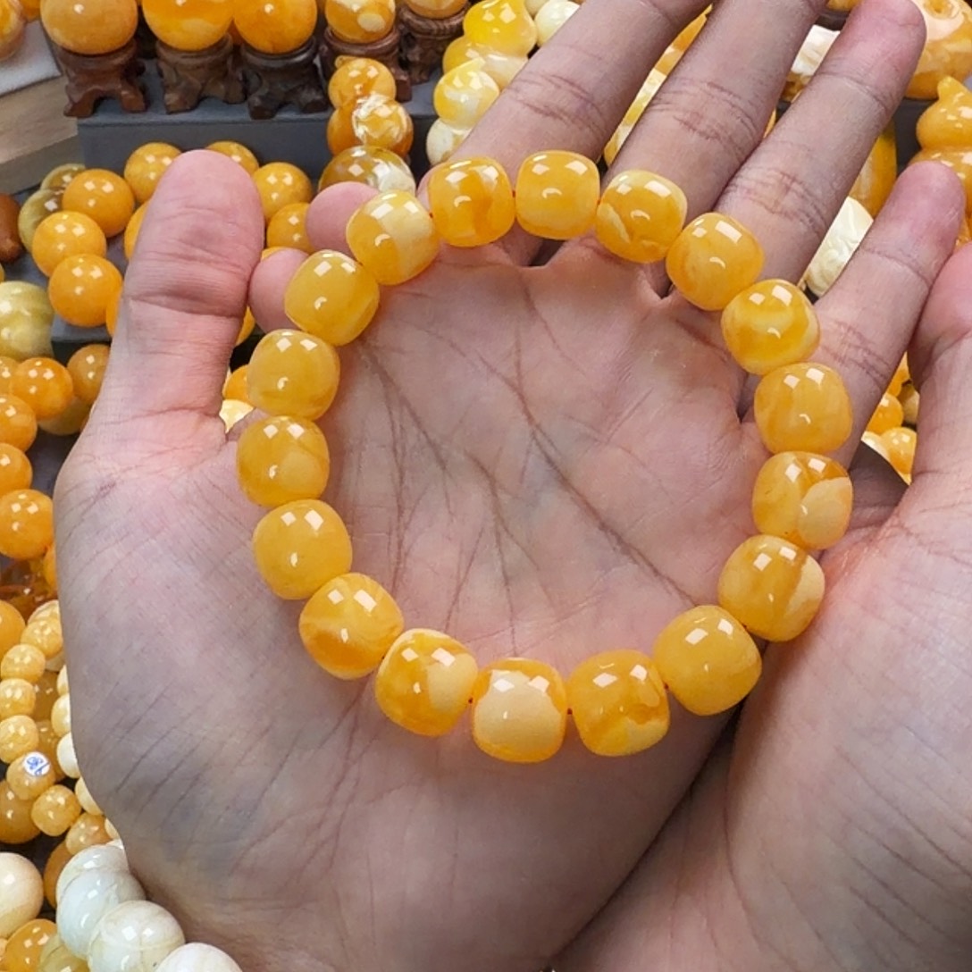 琥珀未镶嵌珠宝奇石13mm同料