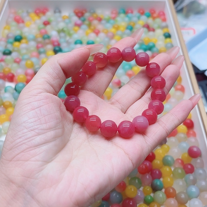 玛瑙/玉髓未镶嵌手链盐源29