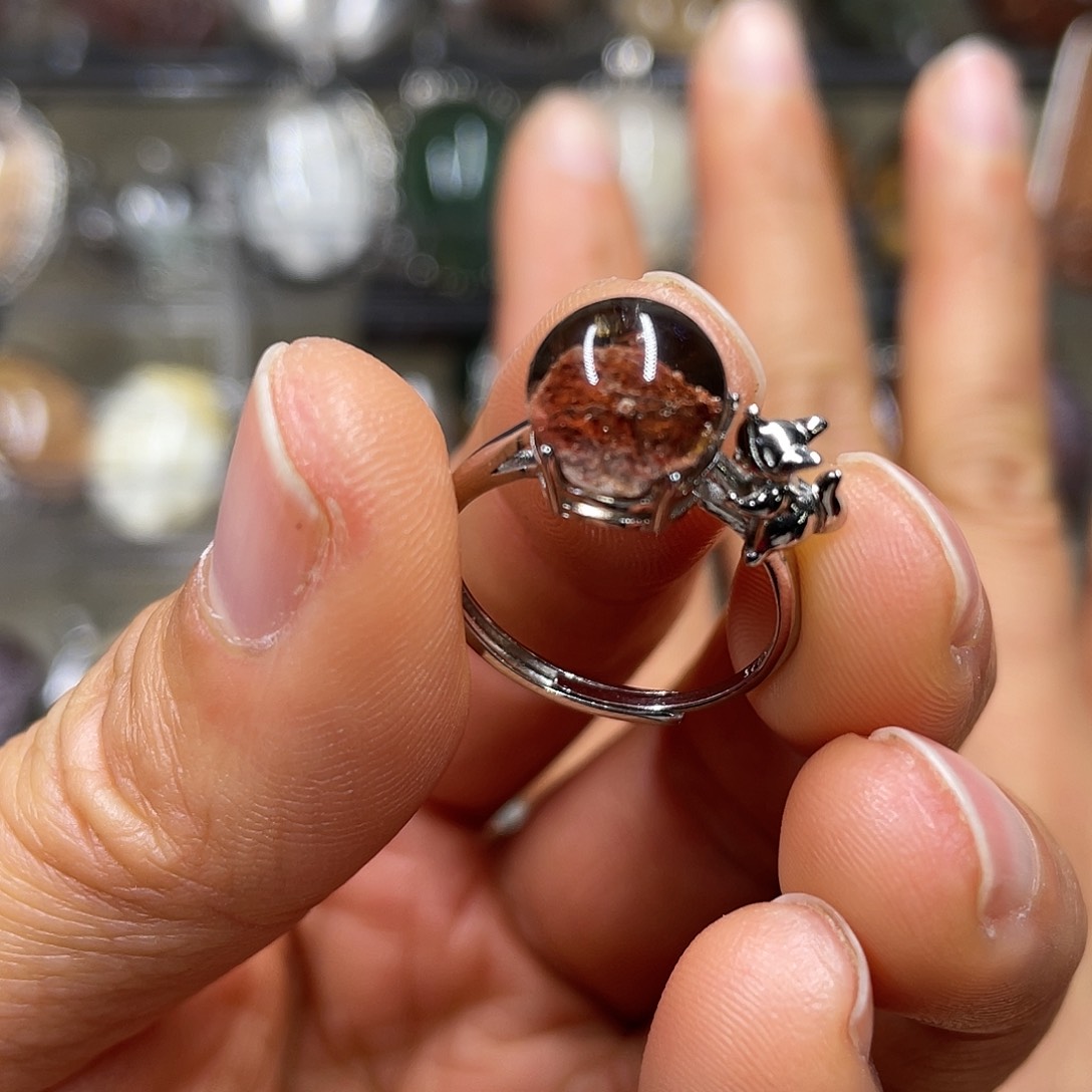 【闪购商品】水晶珠宝半成品银S925镶嵌戒指