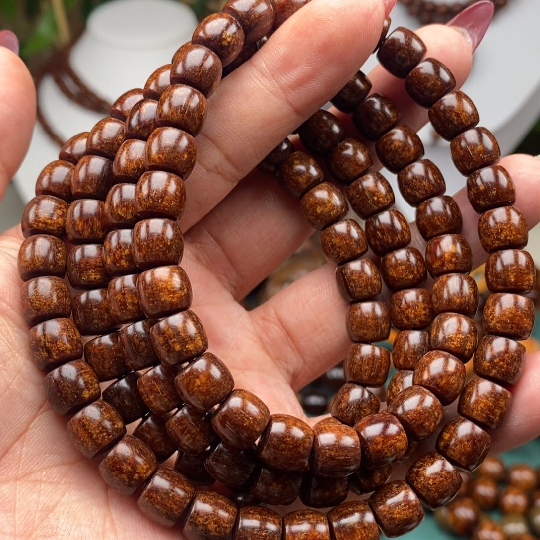 贡木手串/手链贡木8×9血泊火凤凰洒金龙