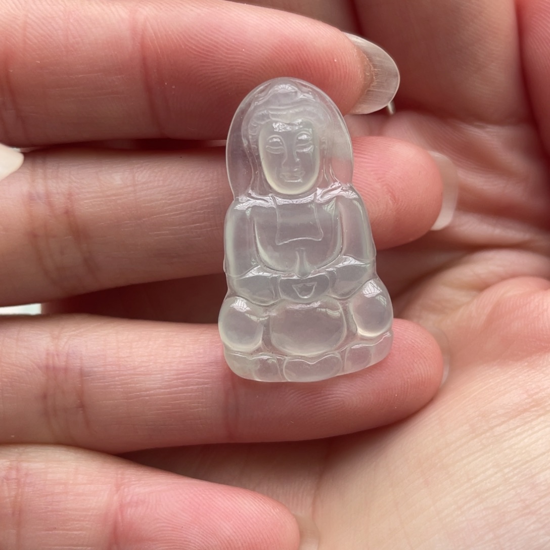 翡翠颈饰未镶嵌嗯***！观音