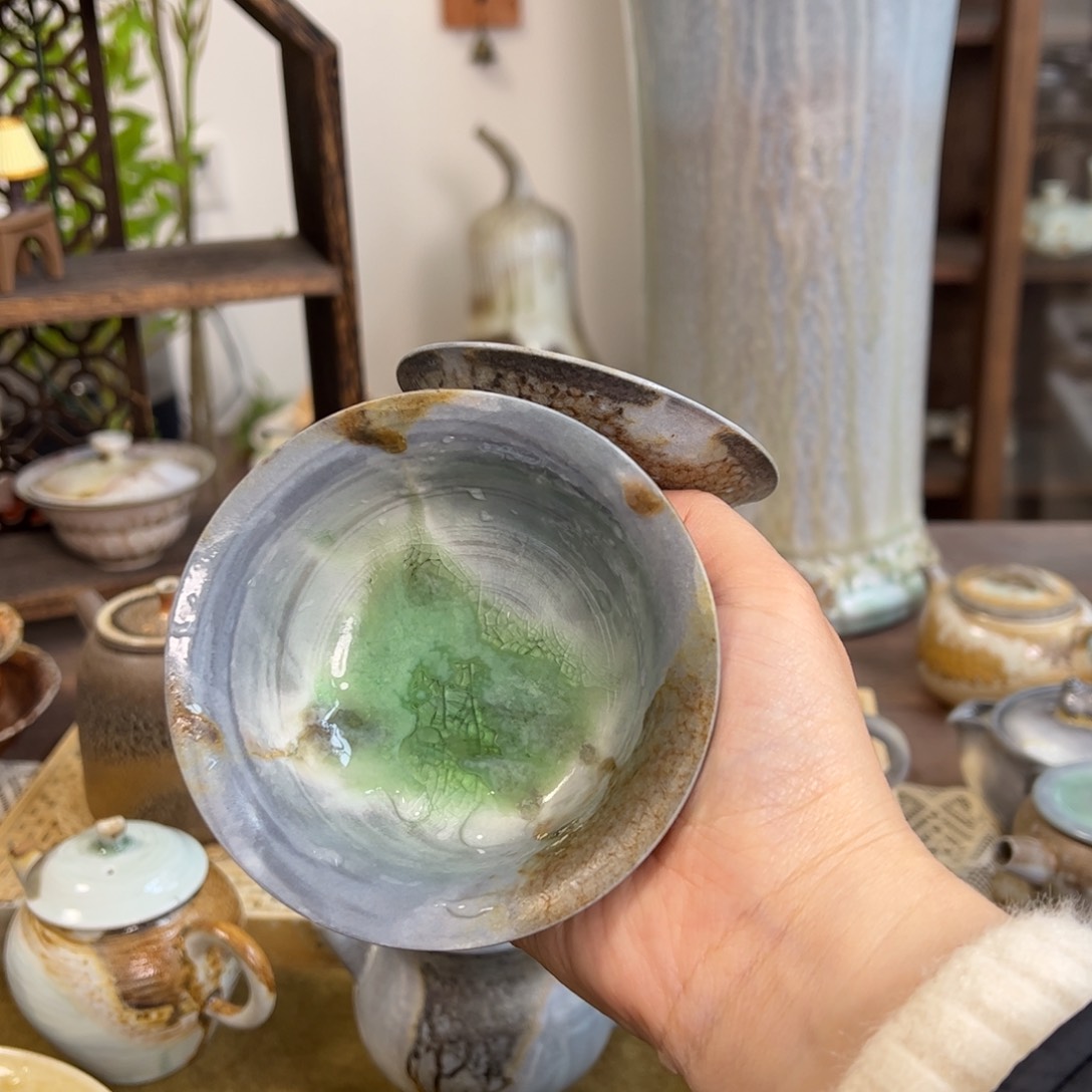 中白窑汗精品盖碗