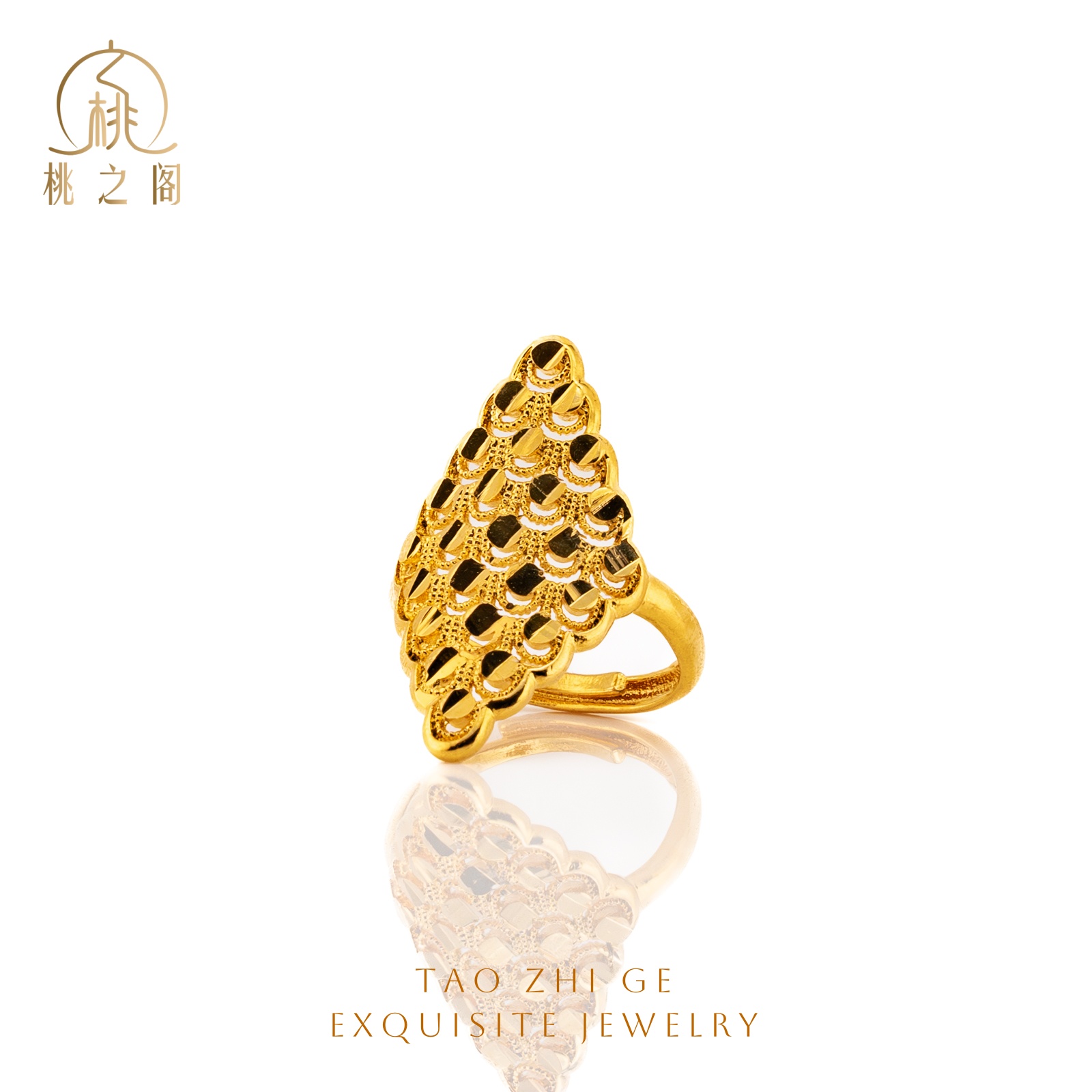 铜合金戒指 菱形戒指AS1059