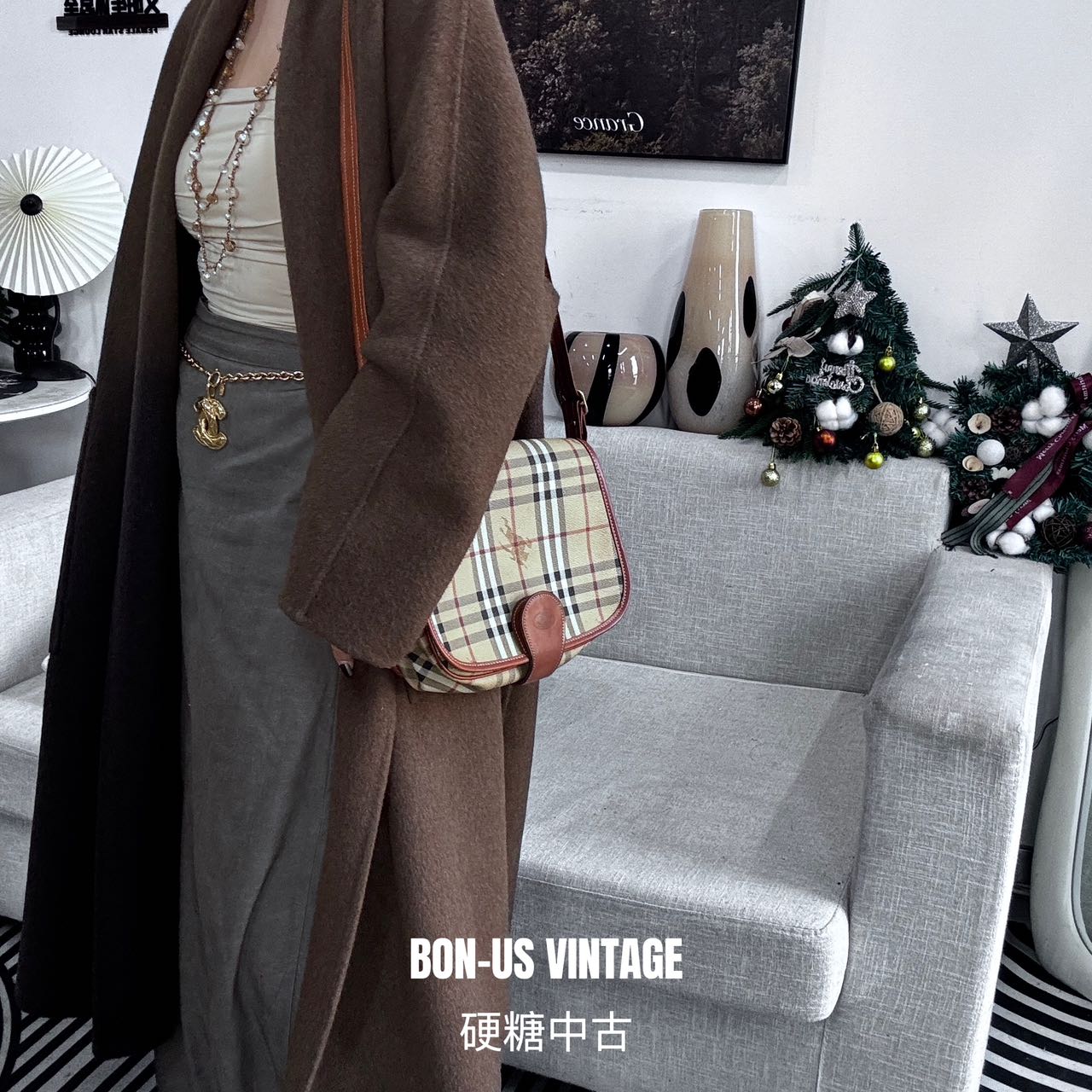 95新 BURBERRY/博柏利 8613202/马鞍包配皮换新