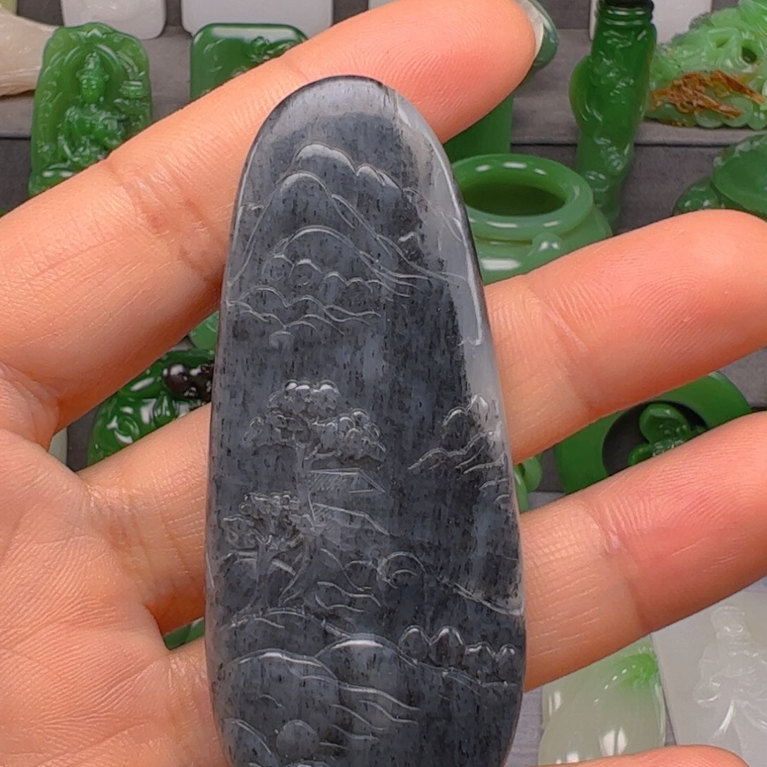 和田玉颈饰未镶嵌宝***叔