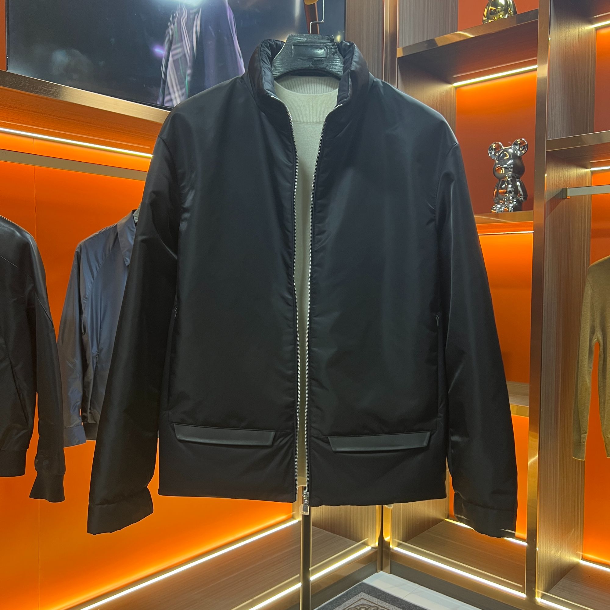 新款90白鸭绒老钱风保暖立领羽绒服男款男极简风高级感