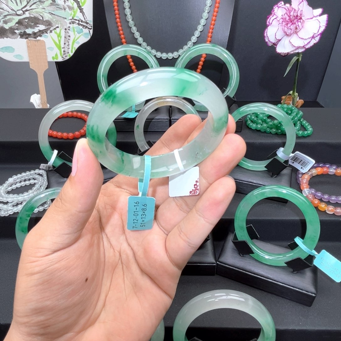 合金手镯石英质玉（非洲翠）