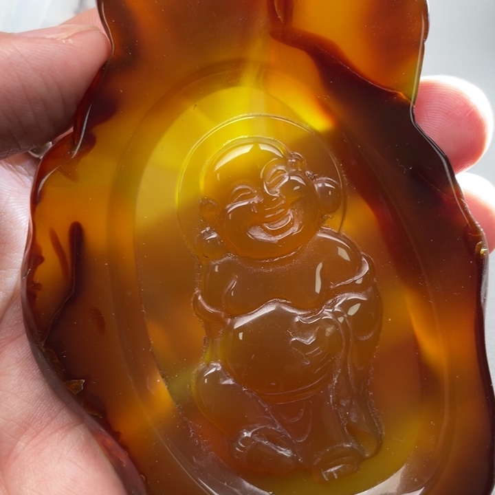 玛瑙/玉髓颈饰未镶嵌石***饼