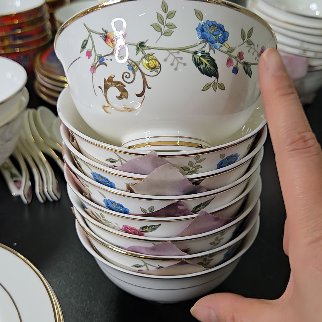 瓷片微瑕4.5寸8个米饭碗666666666