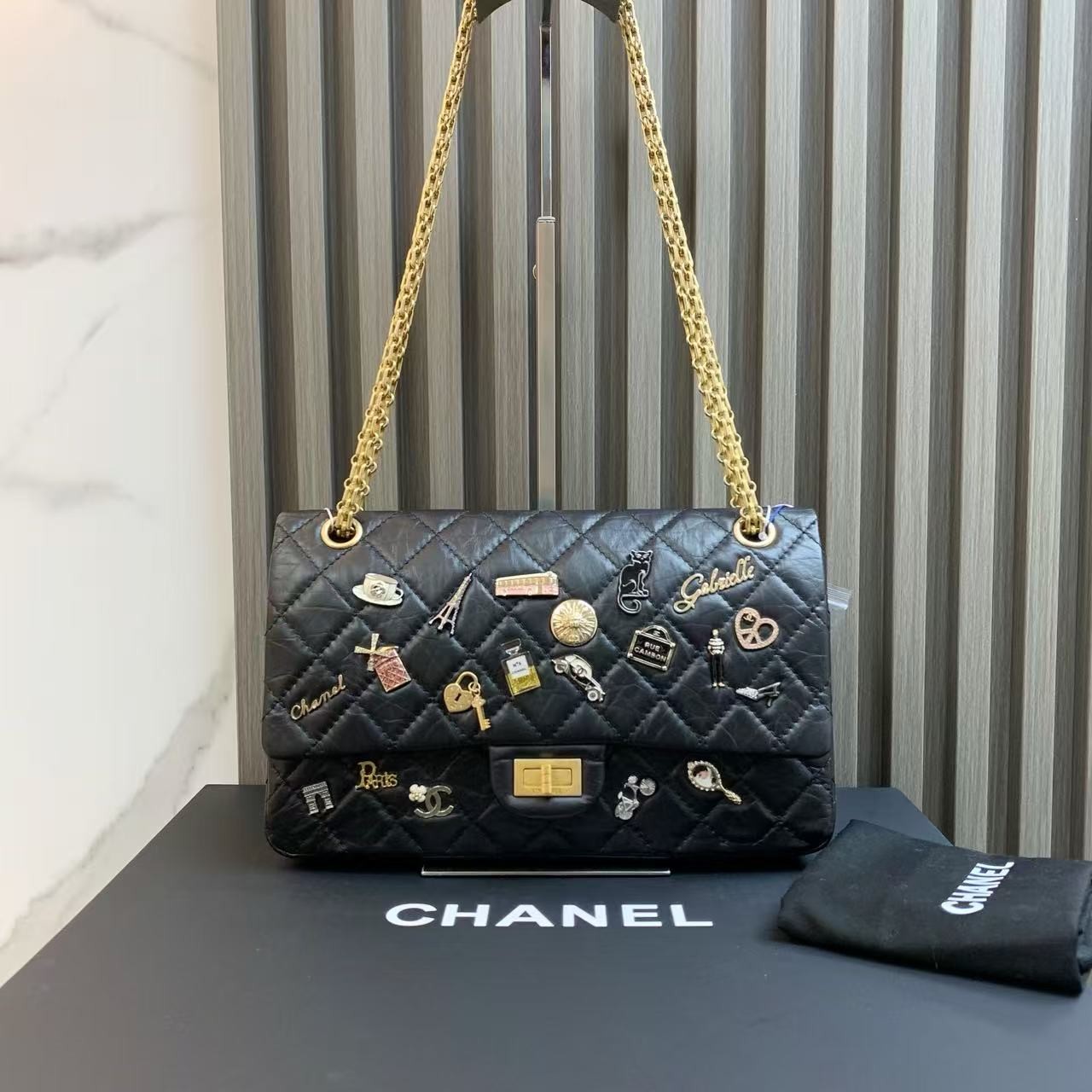 95新 Chanel/香奈儿 徽章2.55/非真假不退补不换