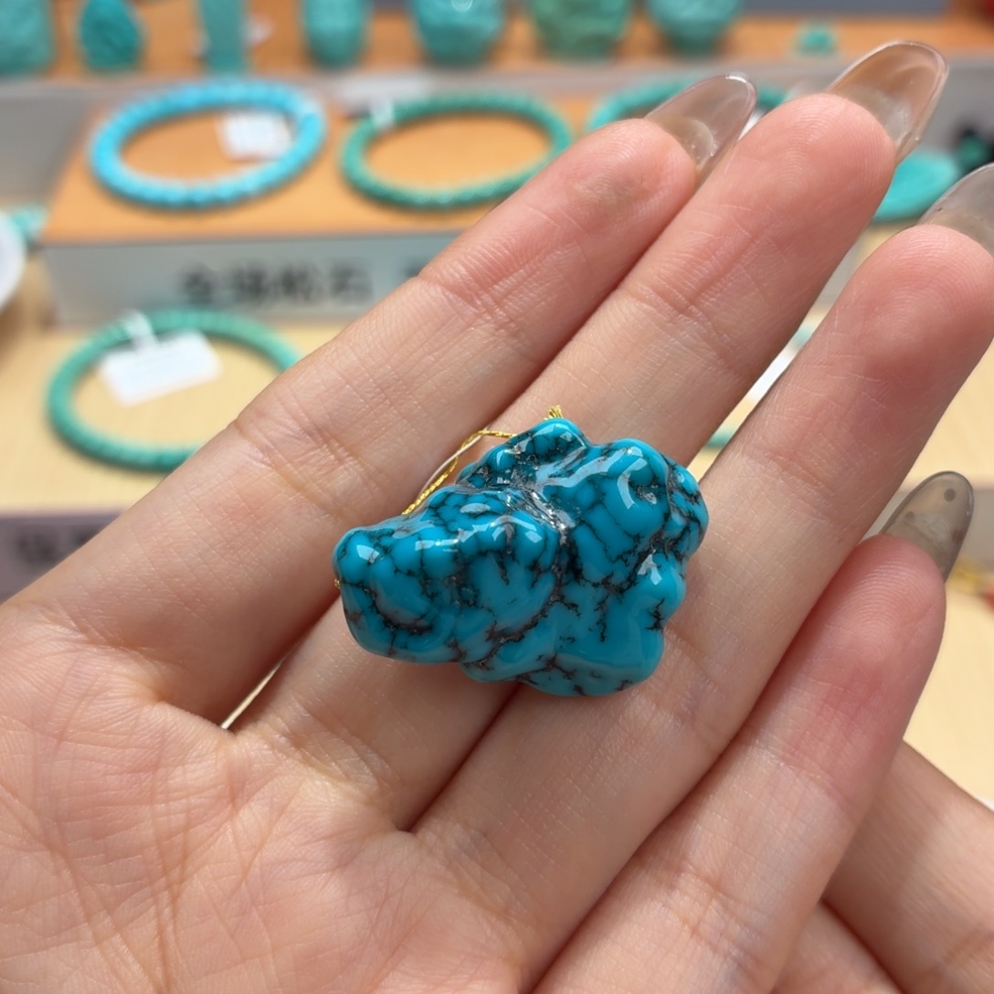 可***）绿松石未镶嵌珠宝奇石