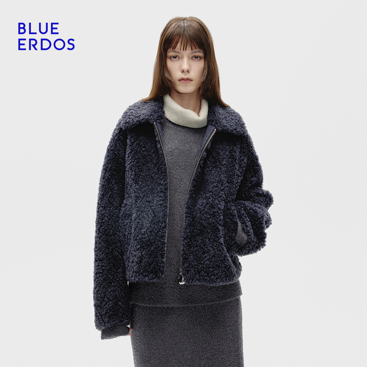 BLUE ERDOS2025秋冬女短大衣B256K6005